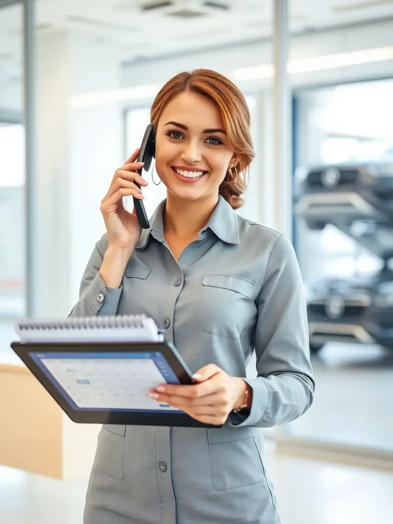 A Braumrott concierge agent reliably coordinating vehicle maintenance and repair appointments for a client.