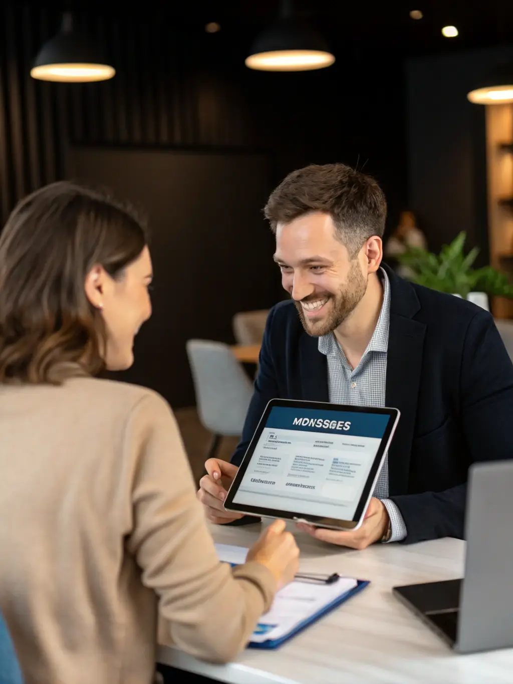 A Braumrott concierge agent providing expert advice on selecting the best vehicle insurance coverage options for a client's needs.